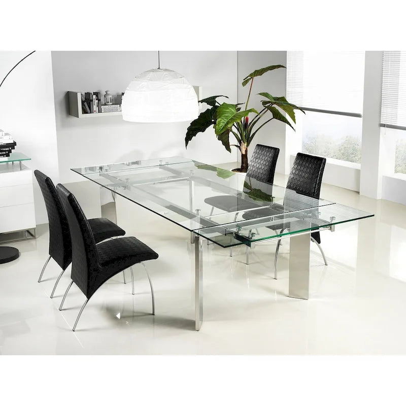Table à manger en verre