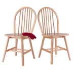 Lot de 2 chaises, naturel