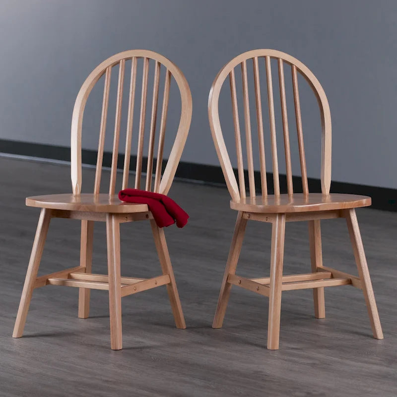 Lot de 2 chaises, naturel