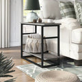 Table d'appoint longue Urban Oak de 81 cm avec étagère inférieure