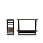 Table d'appoint longue Urban Oak de 81 cm avec étagère inférieure