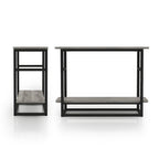 Table d'appoint longue Urban Oak de 81 cm avec étagère inférieure