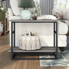 Table d'appoint longue Urban Oak de 81 cm avec étagère inférieure