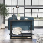 Table d'appoint longue Urban Oak de 81 cm avec étagère inférieure