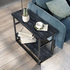 Table d'appoint longue Urban Oak de 81 cm avec étagère inférieure