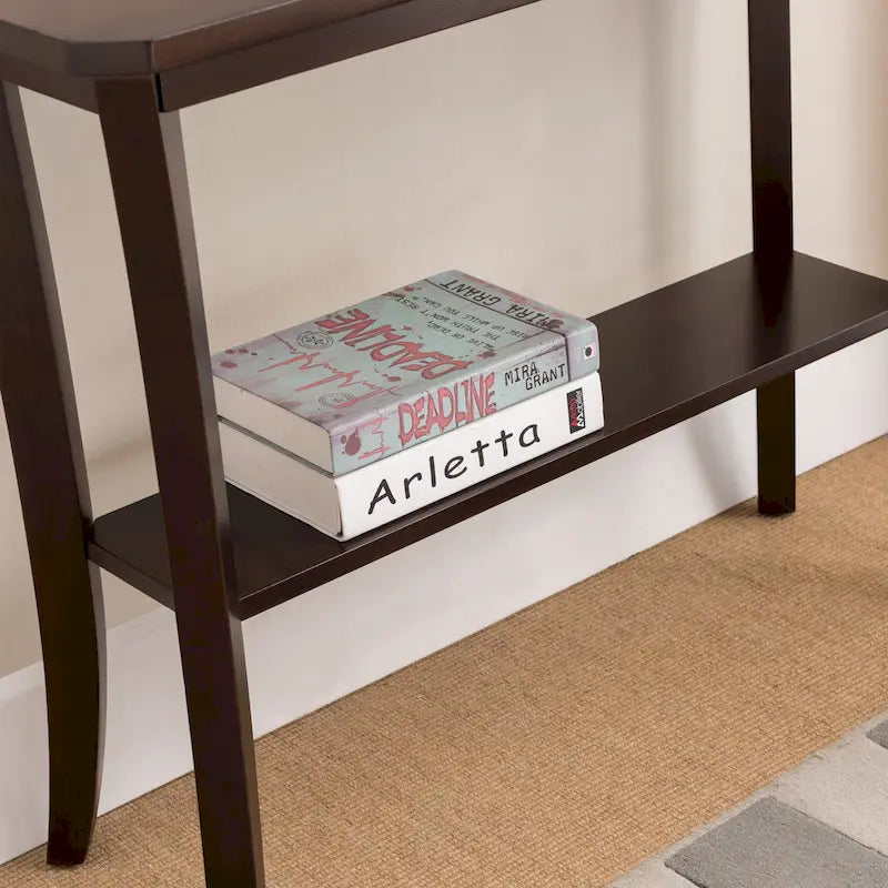 Meuble console d'entrée avec étagère