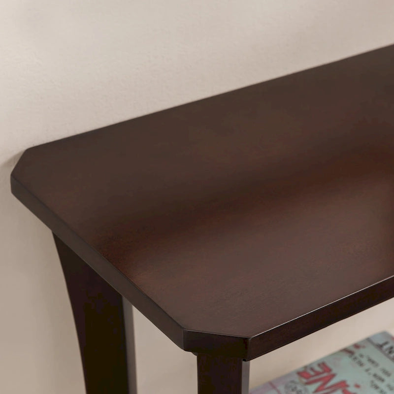 Meuble console d'entrée avec étagère
