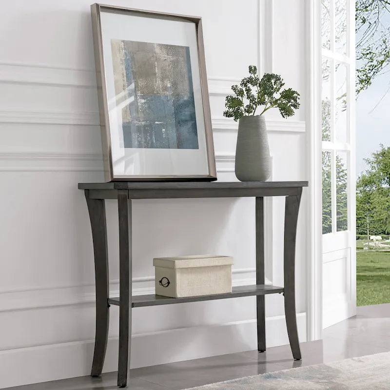 Meuble console d'entrée avec étagère