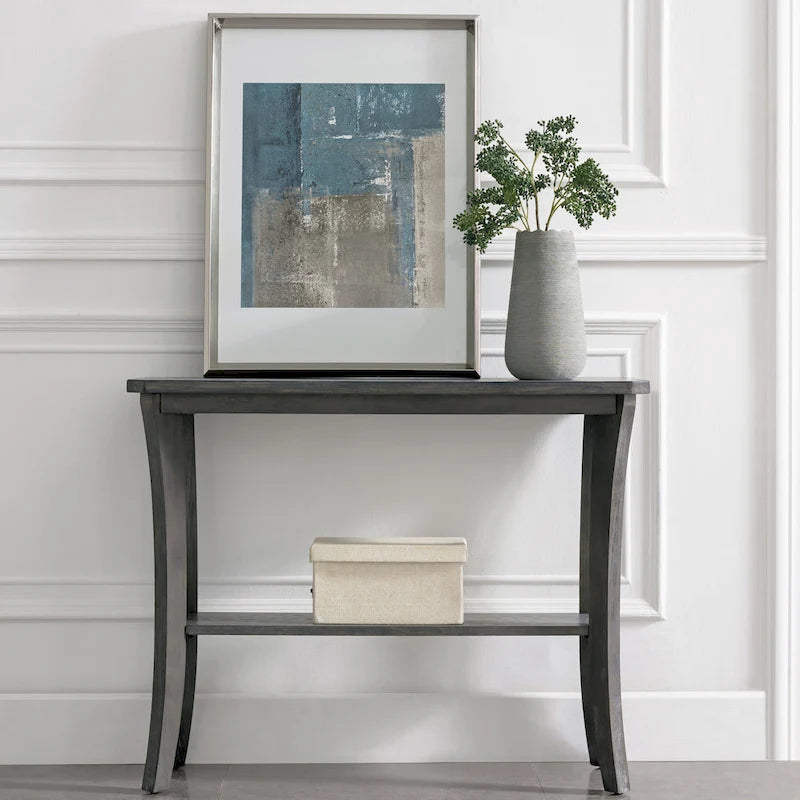 Meuble console d'entrée avec étagère