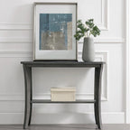 Meuble console d'entrée avec étagère
