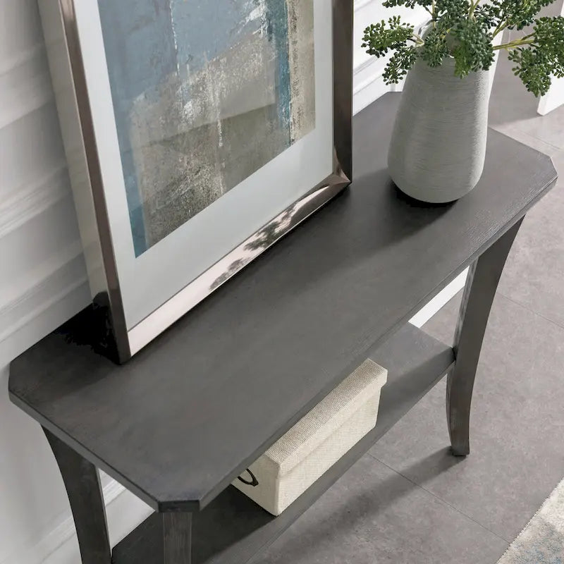 Meuble console d'entrée avec étagère
