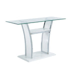 Table de canapé moderne à 2 étagères en métal de 4 pouces