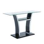 Table de canapé moderne à 2 étagères en métal de 4 pouces