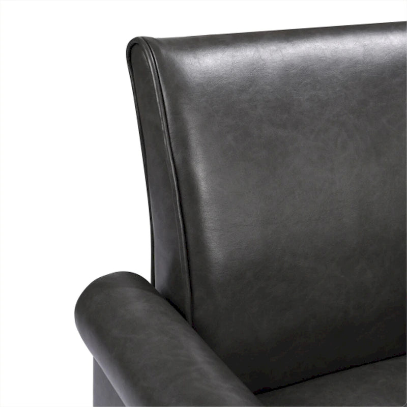 Fauteuils d'appoint, Fauteuil de salon confortable, Fauteuil en cuir PU
