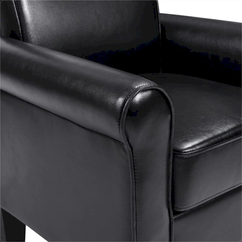 Fauteuils d'appoint, Fauteuil de salon confortable, Fauteuil en cuir PU