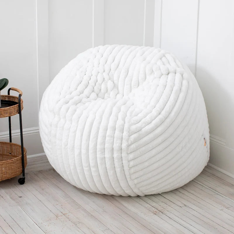 Pouf géant de 5 pieds avec housse amovible pour adultes