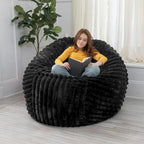 Pouf géant de 5 pieds avec housse amovible pour adultes