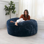 Pouf géant de 5 pieds avec housse amovible pour adultes