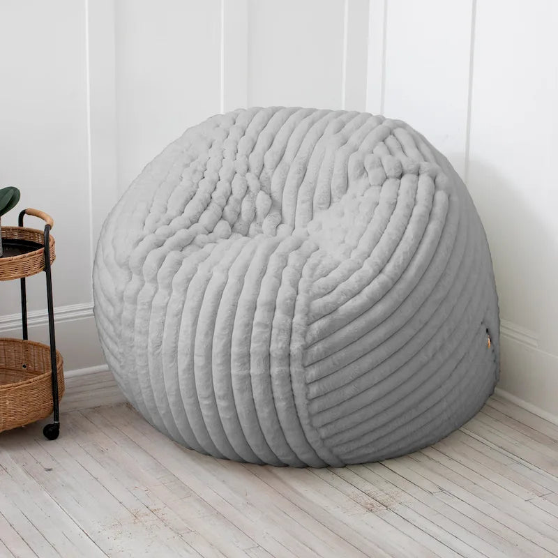 Pouf géant de 5 pieds avec housse amovible pour adultes