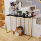 47 Tables consoles longues et étroites en pierre frittée pour entrée ou canapé - L 120 x l 30 x H 80 cm
