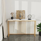 47 Tables consoles longues et étroites en pierre frittée pour entrée ou canapé - L 120 x l 30 x H 80 cm