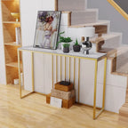 47 Tables consoles longues et étroites en pierre frittée pour entrée ou canapé - L 120 x l 30 x H 80 cm