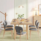 Table de salle à manger de 160 cm, table de salle à manger rectangulaire pour 6 personnes