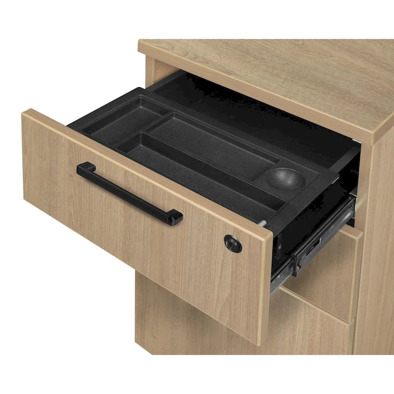 Bureau à un piédestal de 42 po