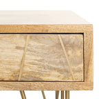 Table basse de salon à 1 tiroir et 1 étagère - 43 L x 21,6 P x 16 H - 43Lx22Px16H