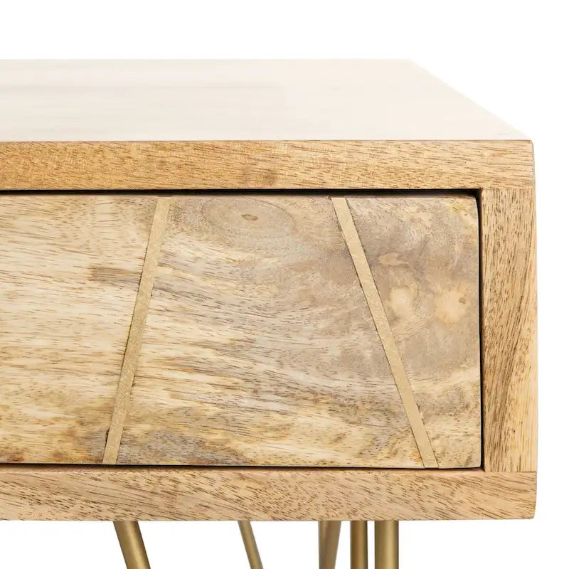 Table basse de salon à 1 tiroir et 1 étagère - 43 L x 21,6 P x 16 H - 43Lx22Px16H