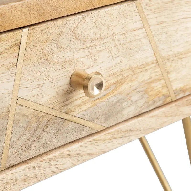 Table basse de salon à 1 tiroir et 1 étagère - 43 L x 21,6 P x 16 H - 43Lx22Px16H