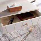 Table basse de salon à 1 tiroir et 1 étagère - 43 L x 21,6 P x 16 H - 43Lx22Px16H