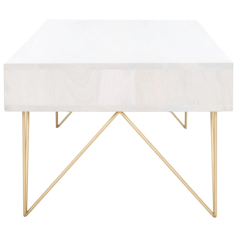 Table basse de salon à 1 tiroir et 1 étagère - 43 L x 21,6 P x 16 H - 43Lx22Px16H