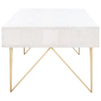 Table basse de salon à 1 tiroir et 1 étagère - 43 L x 21,6 P x 16 H - 43Lx22Px16H