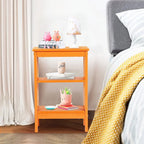 Lot de 2 tables de chevet, petites tables d'appoint modernes avec étagères de rangement ouvertes