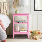Lot de 2 tables de chevet, petites tables d'appoint modernes avec étagères de rangement ouvertes