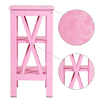 Lot de 2 tables de chevet, petites tables d'appoint modernes avec étagères de rangement ouvertes