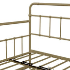 Lit de repos en métal avec lit gigogne
