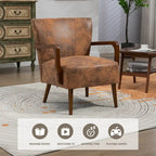 Chaises modernes dans le salon, fauteuils à ossature en bois