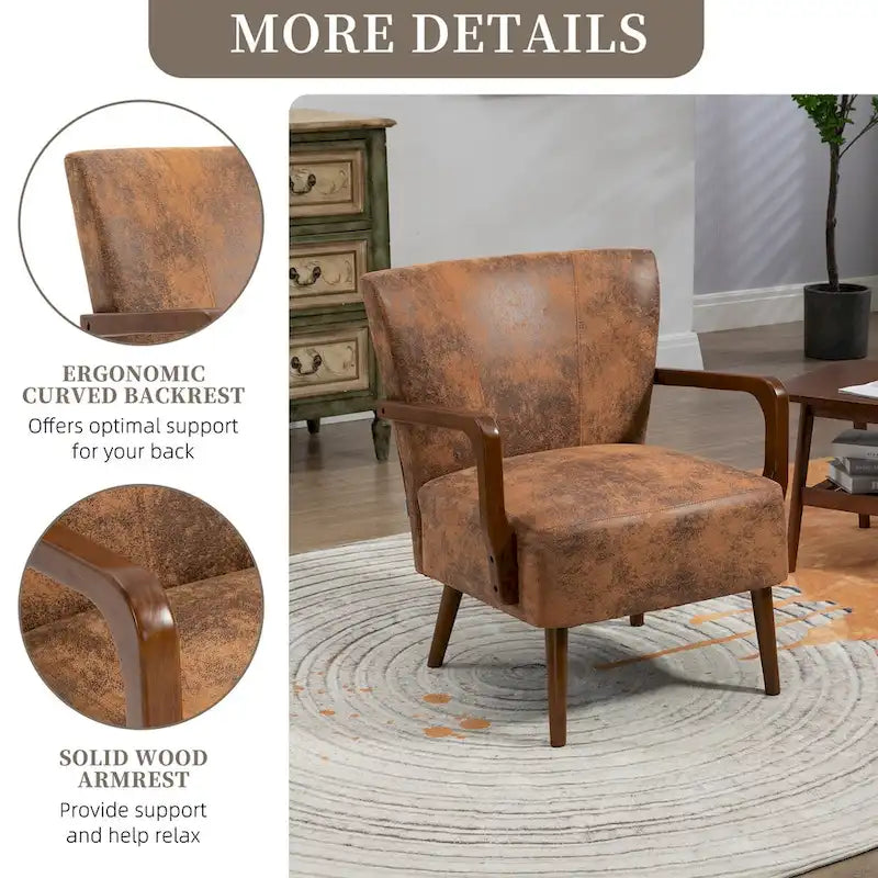 Chaises modernes dans le salon, fauteuils à ossature en bois
