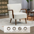 Chaises modernes dans le salon, fauteuils à ossature en bois