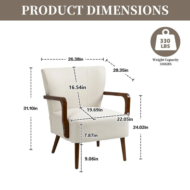 Chaises modernes dans le salon, fauteuils à ossature en bois