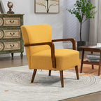 Chaises modernes dans le salon, fauteuils à ossature en bois