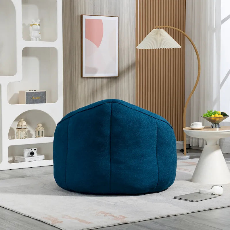 Fauteuil poire-lit avec repose-pieds