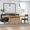 Table à manger 84 po en bois naturel