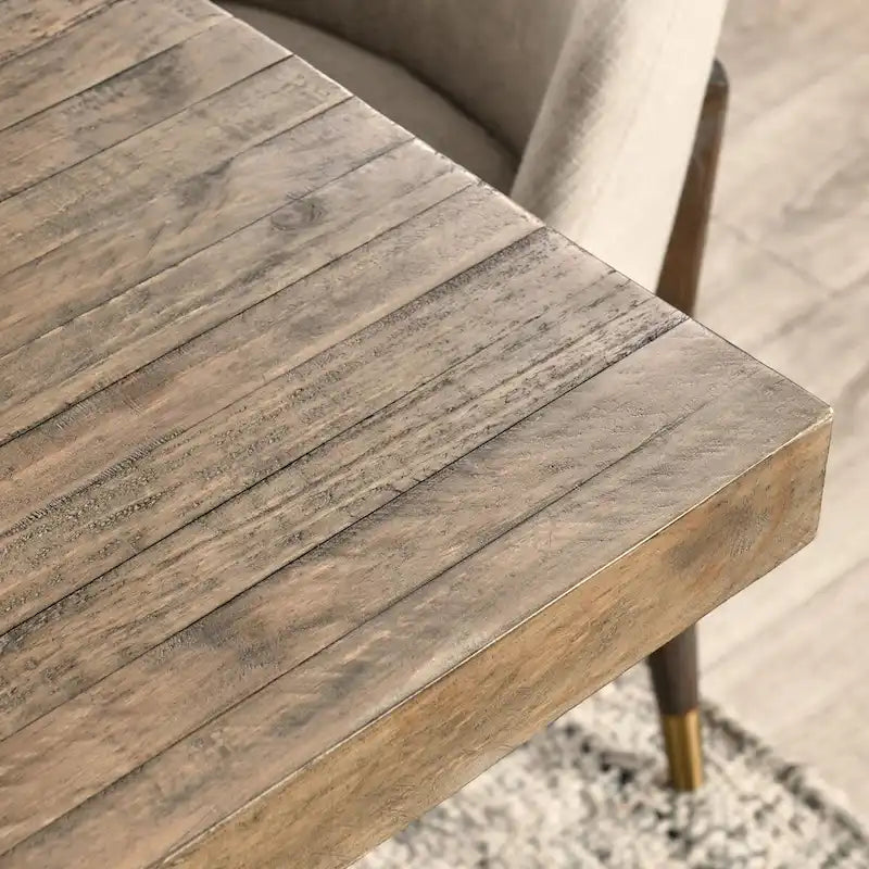 Table à manger 84 po en bois naturel