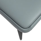 Chaise de salle à manger en cuir, fer noir, moderne, rembourrée, chaise d'appoint pour cuisine
