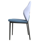 Chaise de salle à manger en cuir, fer noir, moderne, rembourrée, chaise d'appoint pour cuisine
