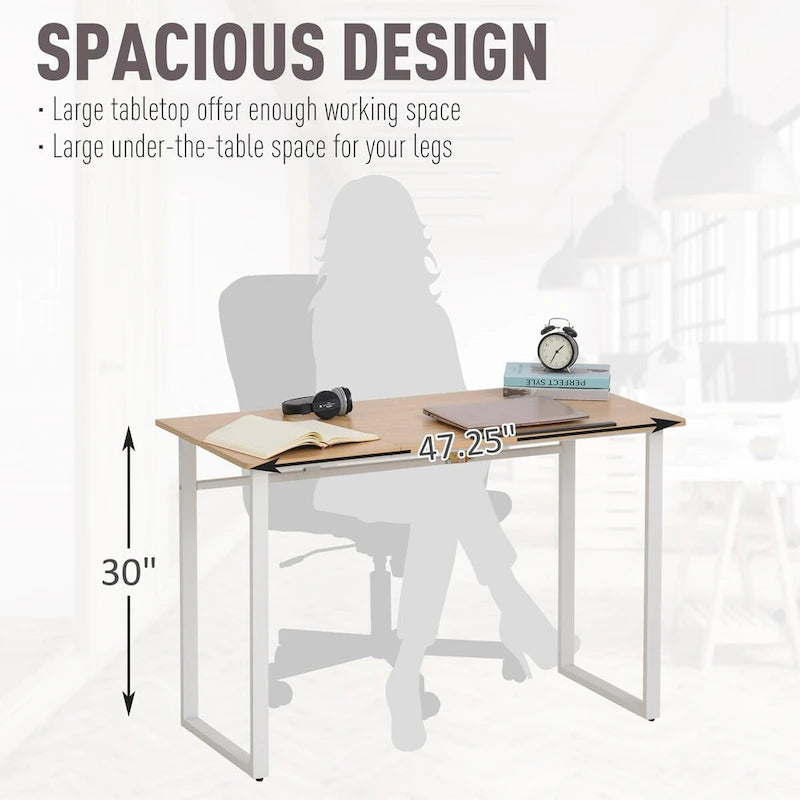 Table d'écriture moderne avec plateau inclinable et réglable en hauteur