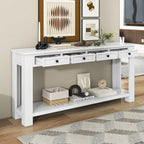 Console / Table d'appoint avec tiroirs de rangement et étagère inférieure pour entrée/couloir